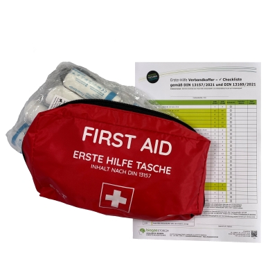 Erste-Hilfe Verbandtasche DIN 13157/2021, rot – Bild 2
