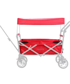 „Stoff Bezug Bollerwagen komplett in Rot CT-700