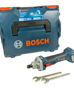 GGS 18V-20 Akku-Geradschleifer ohne Akku & Ladegerät in L-BOXX 136 (24.000 min-1, inkl. 2 x Einmaulschlüssel 19 mm)