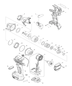 DTW285 Ersatzteile | Akku-Schlagschrauber 18 V | Ersatzteilliste